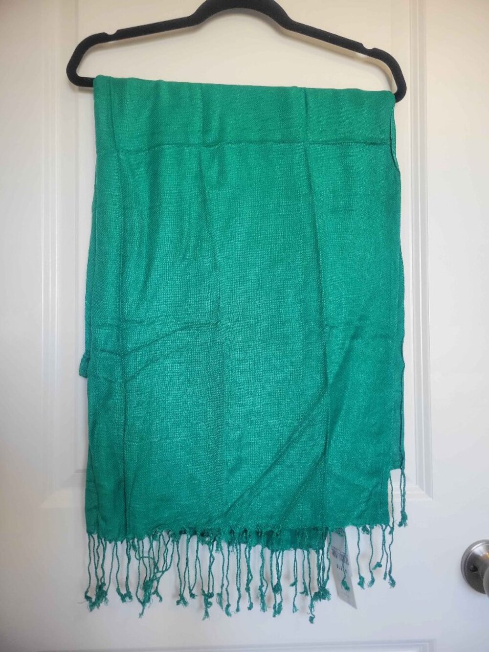 LE CHATEAU tassels swimsuit cover scarf green, womens